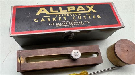 allpax gasket cutter old metal storage box pics|allpax catalog.